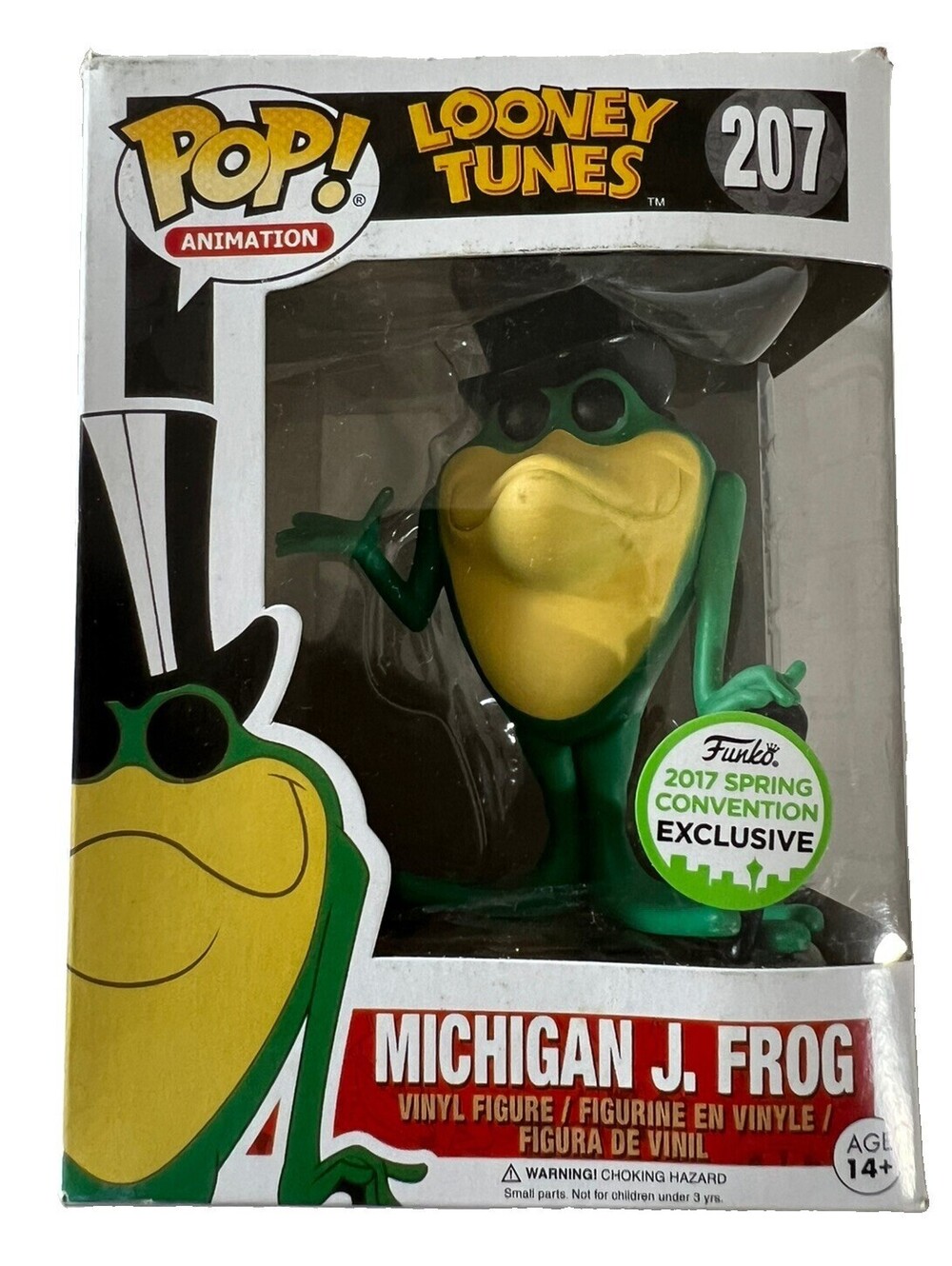 Funko Pop Michigan J. Frog #207 Looney Tunes 2017 Spring Convention Exclusive